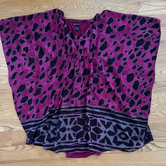 INC International Concepts NWOT Sheer Batwing Dress (2) - Picture 8 of 12